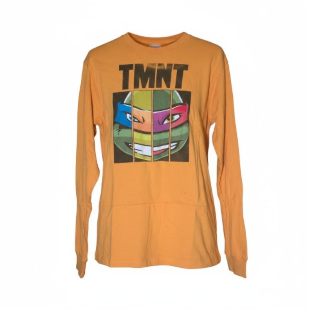 Teenage Mutant Ninja Turtles TMNT Long Sleeve Graphic Tee – Orange – 2016...